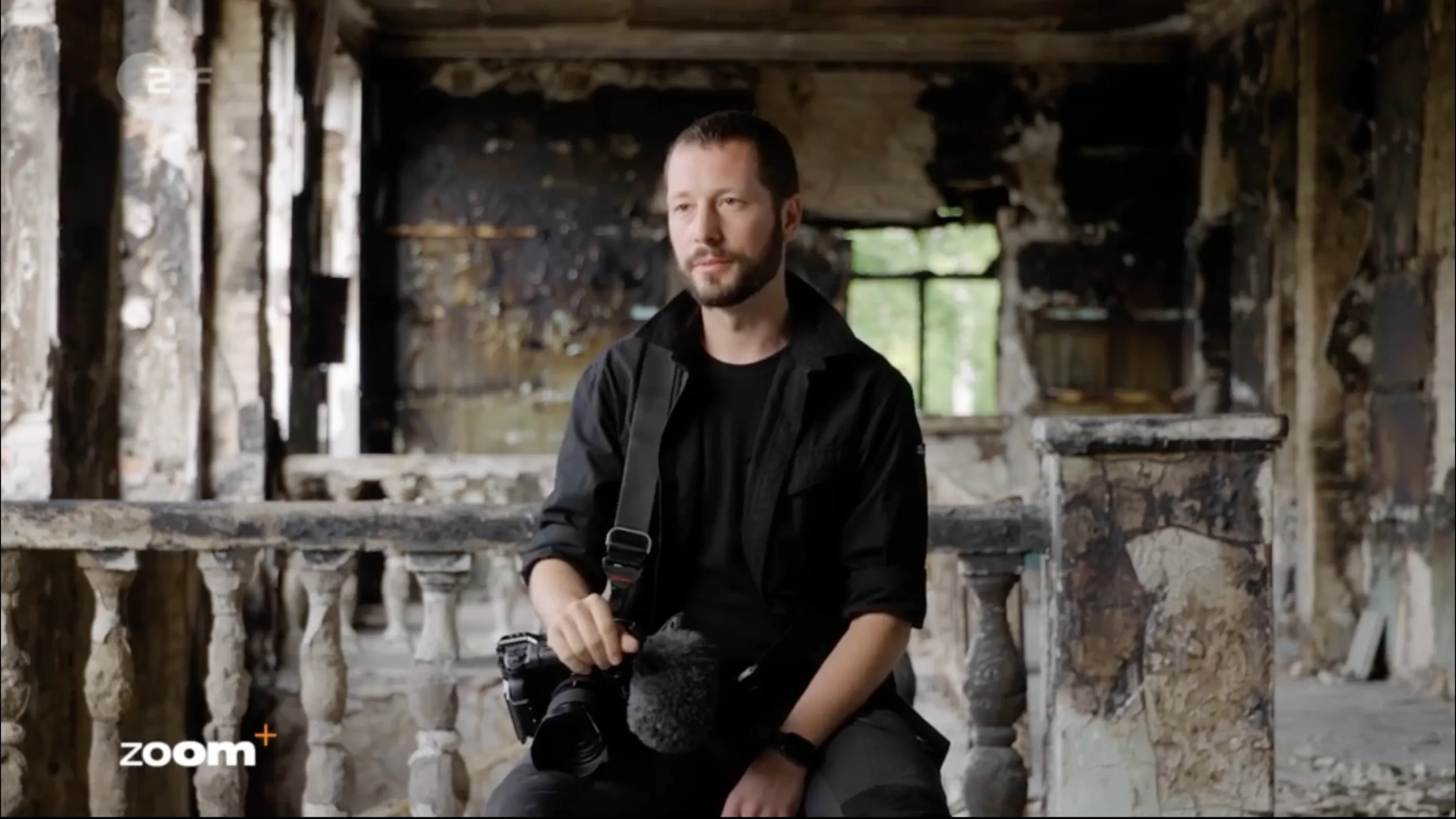 Journalist Mstyslav Chernov in der Dokumentation "An allen Fronten"